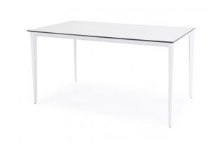 MR1002070 обеденный стол из HPL 140х80см, цвет молочный, каркас белый